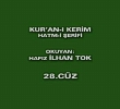 Kuran- Kerim Hatm-i erifi | 28. Cz